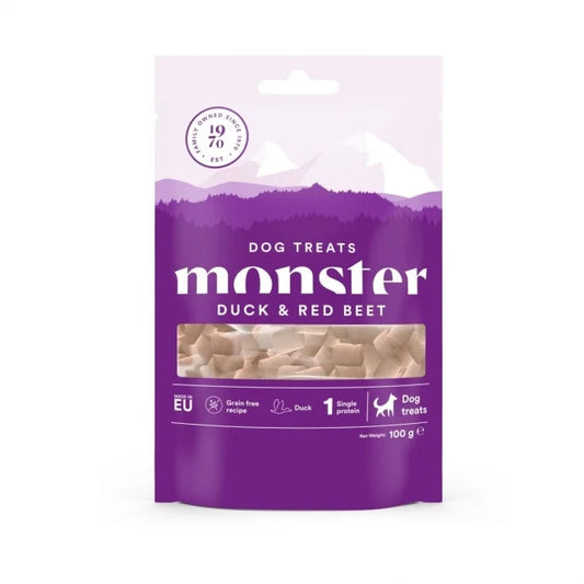 Monster Dog Treats Duck & Red Beet 100g